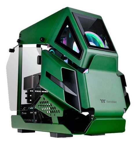 Gabinete Tt Ah T200 Open Frame Micro Case Tg Verde