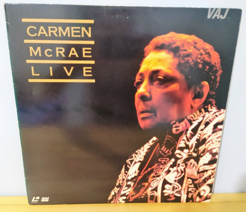 Laser Disc Ld Carmen Mcrae - Live