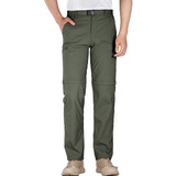 Pantalon Trekking Hombre Secado Rapido Desmontable