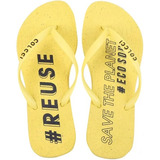 Chinelo Colcci Rio Ecosul #recycle Feminino - Amarelo