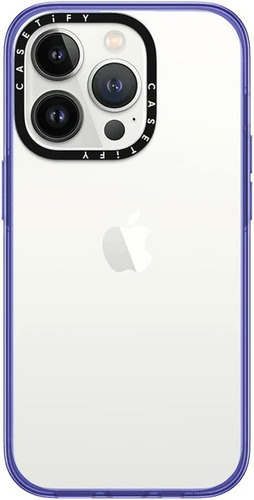 Casetify Funda Para iPhone 14 Pro ( Transparente Y Morado) 