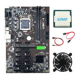 Placa Base B250 Btc Miner Con Cpu G3920 O G3930 Y Ventilador