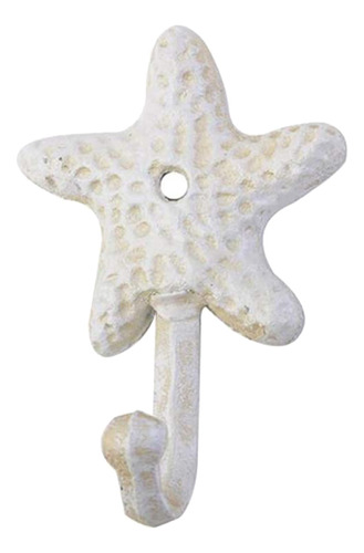 2x Starfish, Ganchos De Parede Decorativos De Ferro Fundido,