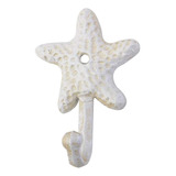 2x Starfish, Ganchos De Parede Decorativos De Ferro Fundido,