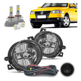 Kit Farol Milha Neblina Vw Volkswagen Gol Geração G4 + Led