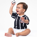 Conjunto Bebê Corinthians Torcida Baby Camisa + Calção + Nf