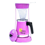 Bule Coador Café Suporte Antigo Mancebo Mariquinha Cor Rosa