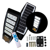 Suburbana Led 300w 30000lm Con Control Remoto Y Panel Solar Color Negro