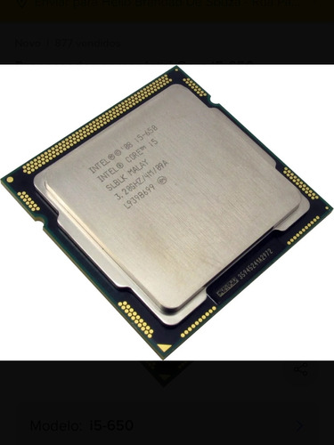 Processador Gamer - I5 650 3.20ghz