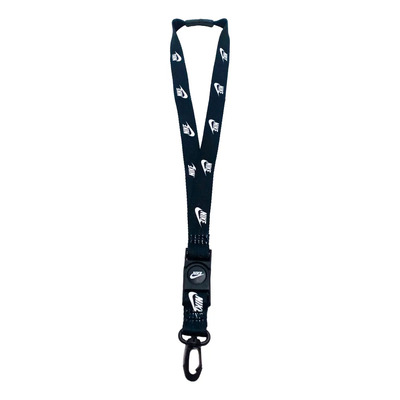 Cordon Porta Llave Gafete Nike Lanyard Desmontable Color Negro | Envío gratis