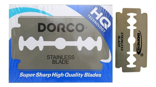 Navajas Dorco Para Afeitar Doble Filo Acero Inoxidable C/10