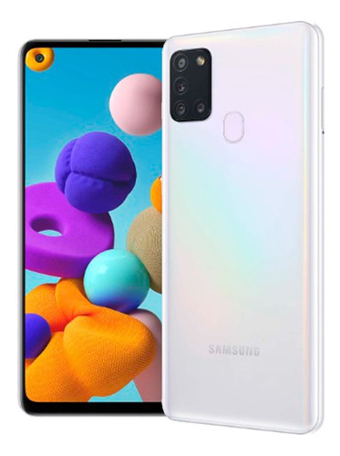 Celular Samsung Galaxy A21s 128 Gb Blanco 4 Gb Liberado Ref