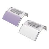 Extractor De Polvo Para Uñas Km-868-1 (2pzas) Blanco Y Lila