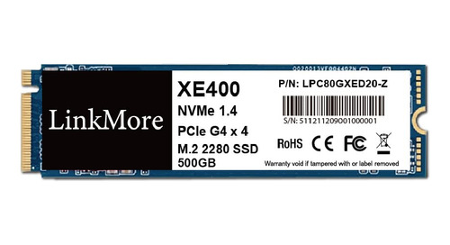 Linkmore Xe400 500gb M.2 2280 Pcie Gen 4x4 Nvme 1.4 Ssd Inte