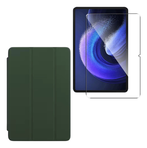 Estuche Funda Smart Case + Vidrio Para Xiaomi Pad 6