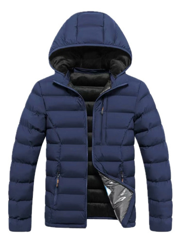 Chaqueta Hombre Invierno Montaña Compatible Con Columbia O The North Face Termica Frio Capota Removible Semi Impermeable