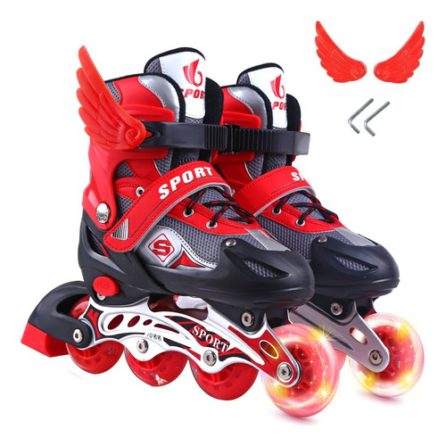 Patines En Linea De Ajustables Profesionales Niños Niñas