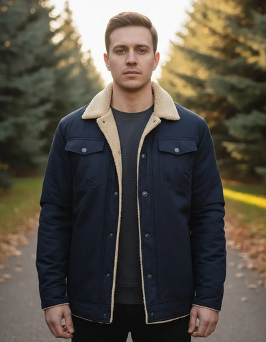 Y Chaqueta Gruesa Y Cálida Con Forro Polar For Hombre