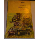 Manual Del Propietario, Automóvil Ford Taunus Original Usado