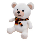 Suave Peluche Oso Blanco De Terciopelo Cojin De Cuello Viaje