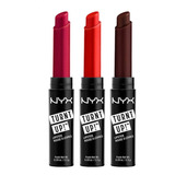 Set Nyx 3 Labiales Turnt Up Lipstick 3 Pc Tulsset01