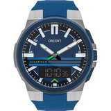 Relógio Orient Masculino Anadig Solar Tech Mtspa005 D1dx Cor Da Correia Azul Cor Do Bisel Azul Cor Do Fundo Azul
