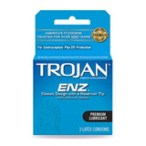 Condones Trojan Enz Con Espermicida 3 Unidades