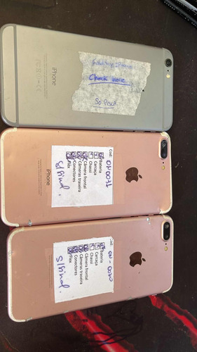 iPhone 6 Lote1pç A1524 iPhone 7 2pçs A1661 Icloud On