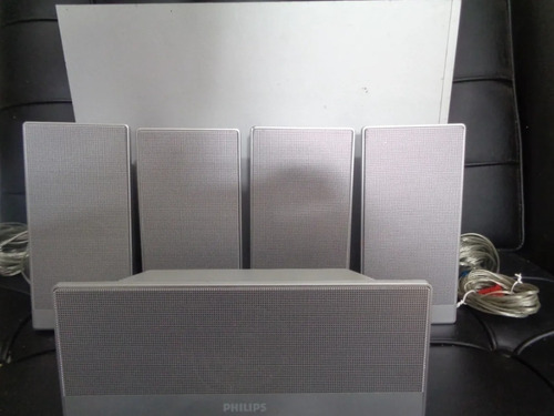 Conjunto Caixas Som Philips 5.1 Home Theater. 5 Caixas E Sub