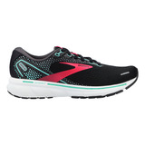 Tenis Brooks Correr Ghost 14 Mujer Negro