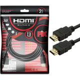 Cabo Hdmi 2.0 4k 3d Ultrahd 19 Pinos Chip 2 Metros 018-2222