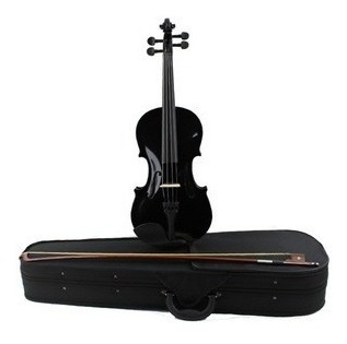 Violin 4/4 Negro Estuche Arco Brea Amadeus Cellini Amvl001bk