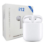 Audífonos I12 Bluetooth 5.0 Tws Táctiles St-w113 Color Blanco