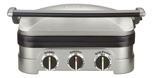 Grill- Parilla   5 En  1 Cuisinart - Gr-4n Color Gris 110v