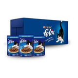 Caja De Alimento Para Gato Felix Pescado Blanco 24 Piezas