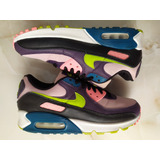 Nike Air Max 90 Eggplant Volt (25.5cm) Run Multicolor Gym Og