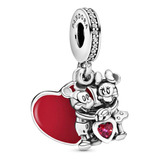 Charm Pandora Mickey Y Minnie Con Amor + Estuche Gratis