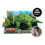 Dinosaurio Triceratops Dino World Con Sonido - Kreker 