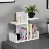 Organizador De Pratileira De Mesa Em Mdf Para Livros 40x15cm