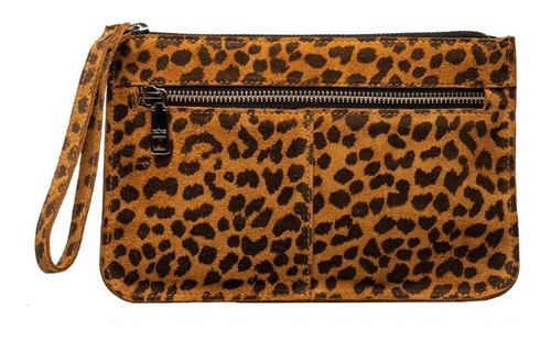 Prune Cartera Sobre Portapapeles Praga Animal Print