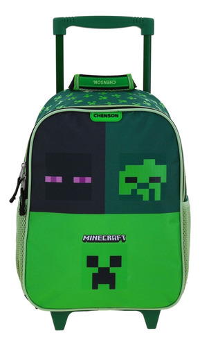 Mochila Mediana Chenson Ruedas Preescolar Kinder Minecraft Const Mc66049-g