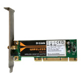 Placa Wireless G Red Wifi D-link Pci Dwa-510 