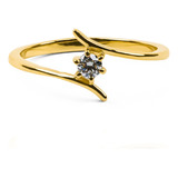 Anillo Compromiso Oro 18 Quilates, Crossed