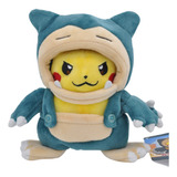 Peluche De Pikachu Disfrazado De Snorlax Anime