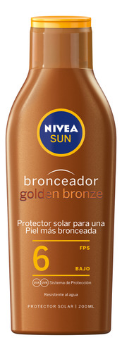 Nivea Sun Golden Bronze Con Fps6+ Resistente Al Agua X200 Ml