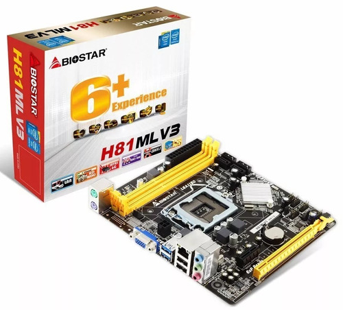 Placa Mãe Biostar H81mlv3 Intel Lga 1150 Ddr3 Chipset H81