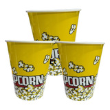 Pack 6 Vasos Balde Plástico Cabritas O Popcorn 16.9x14cm