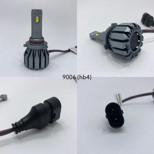 Kit 2 Focos Led 15000lm (30000 P/par) H1 H3 H7 H11 9005 9006