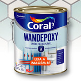 Tinta Epóxi Coral Wandepoxy 2,7l Brilho Componente A - Cores