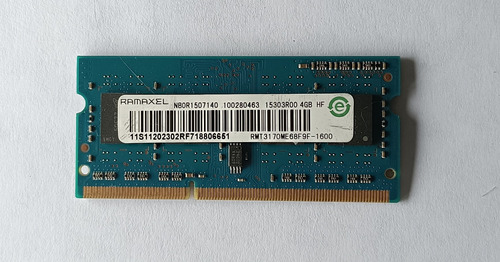 Memoria Ram 4 Gb Ddr3 Notebook Mini Pc  Mac | Ramaxel 